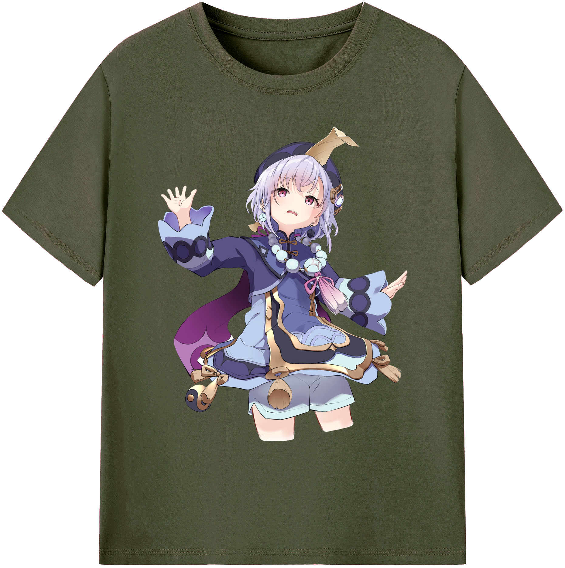 げんし神 七七 なな  genshin Nana 綿100％ メンズ半袖Tシャツ｜肌触りやわらか＆通気性
